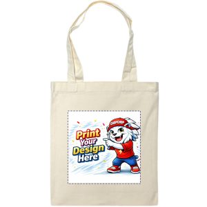 CB-05 Natural Beige Cotton Canvas Tote Bags